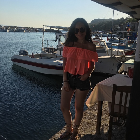 Topshop off the shoulder top size:4 🧡 brand new! - Picture 11 of 12